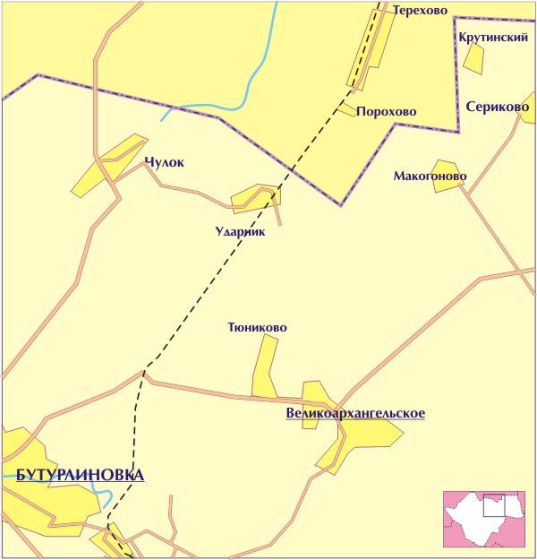 Карта бутурлиновского района воронежской области