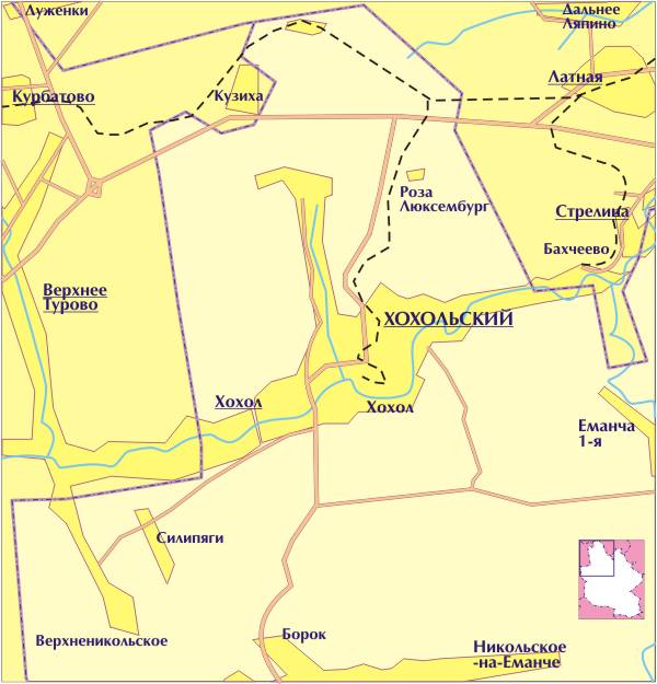 Карта гремячье хохольского района воронежской области