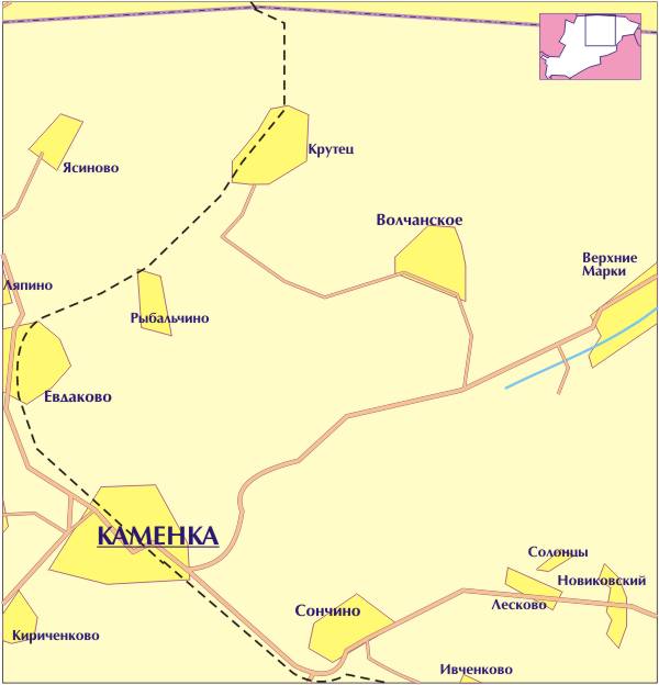 Каменский район воронежская область карта