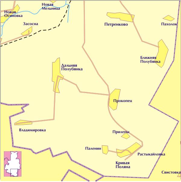 Карта острогожского р на воронежской обл