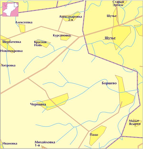 Карта панино воронежской области