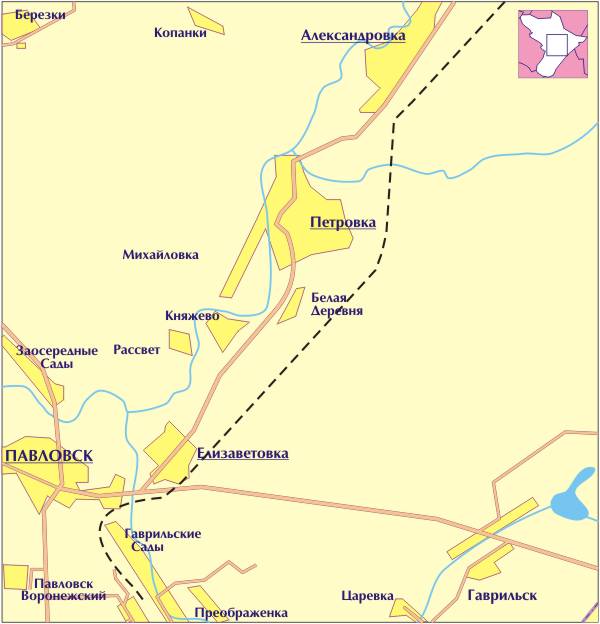 Кадастровая карта павловск воронежская область