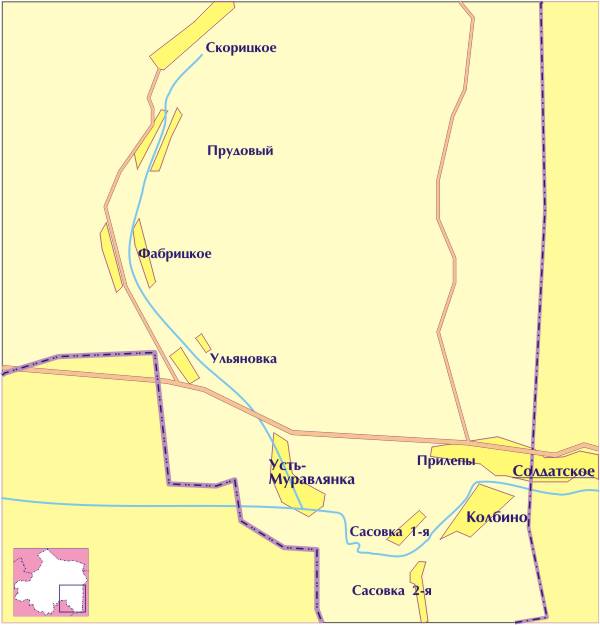 Карта репьевского района воронежской области