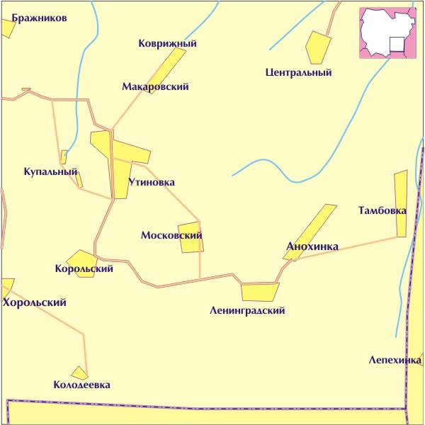 Карта воронежской области таловского района воронежской области