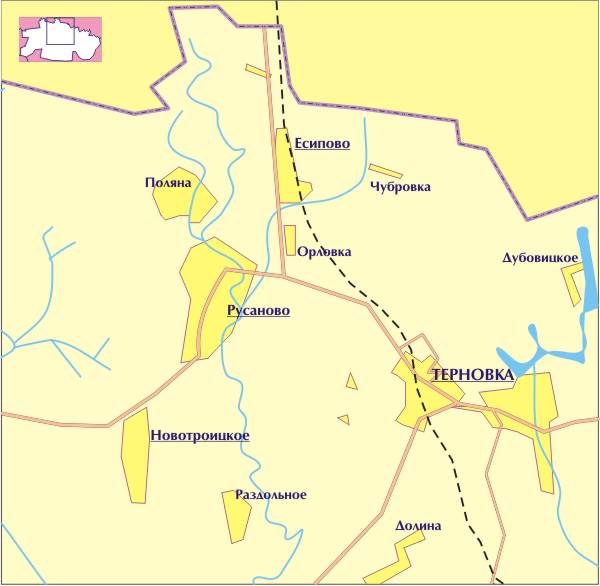 Карта терновки воронежской области